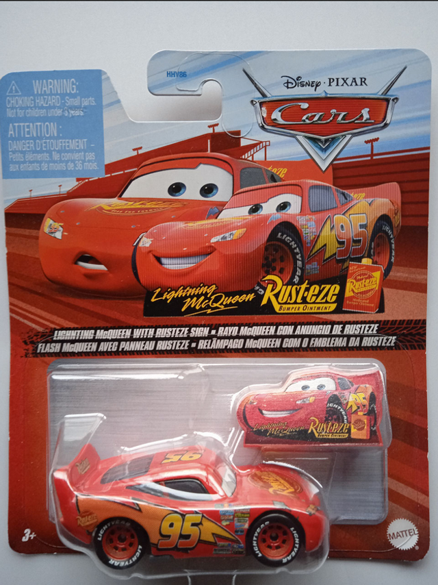 Disney Pixar Cars 1 - Lightning McQueen with Sign