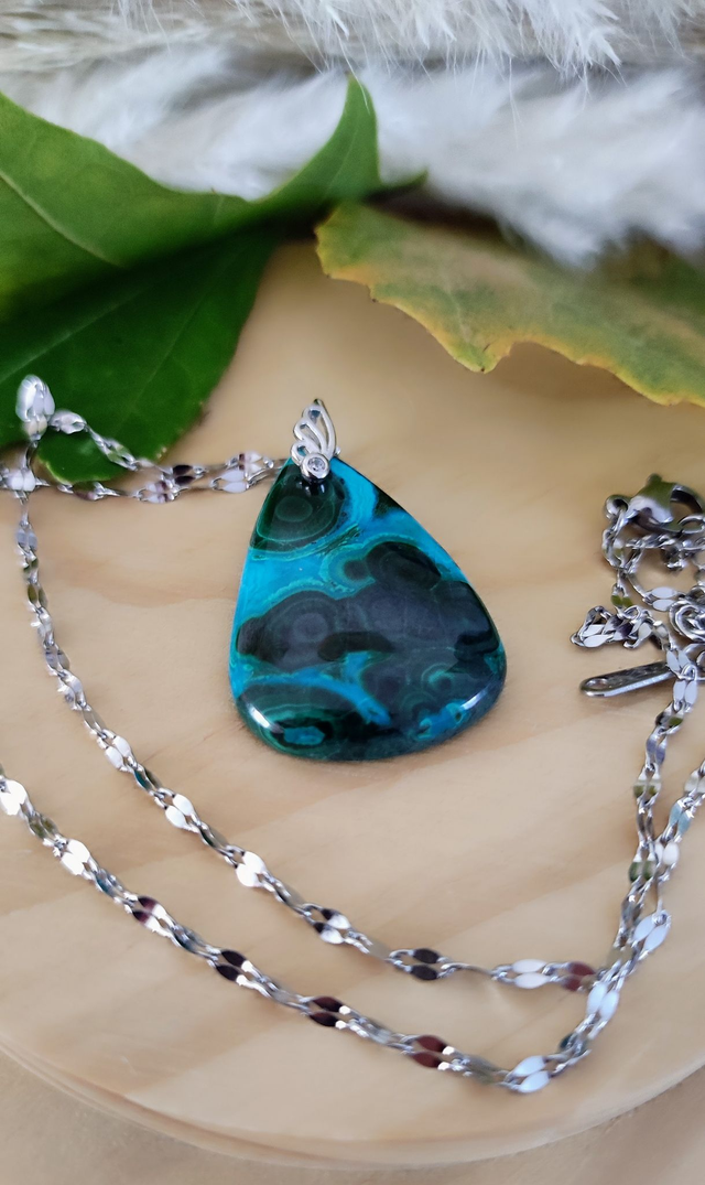 Pendentif Malachite Chrysocolle