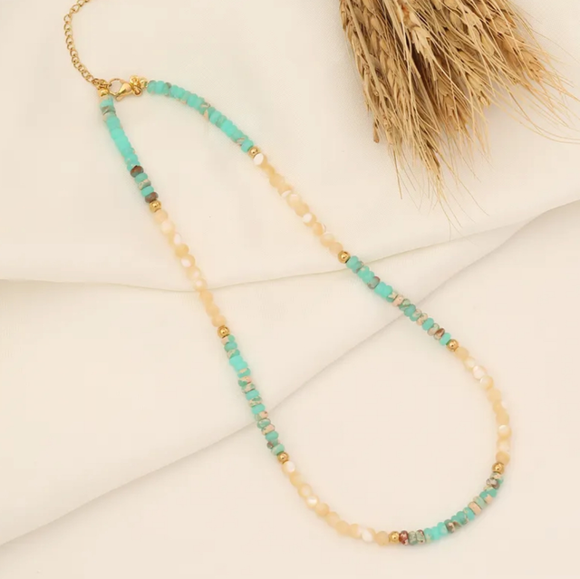 Natural Stone Necklace Turquoise 