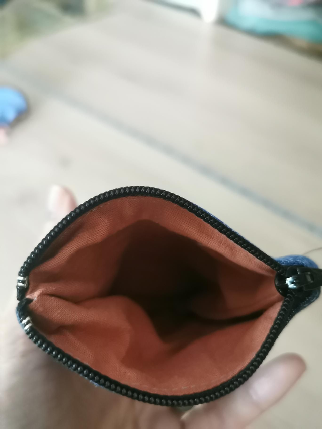 Petite trousse en tissu recyclé