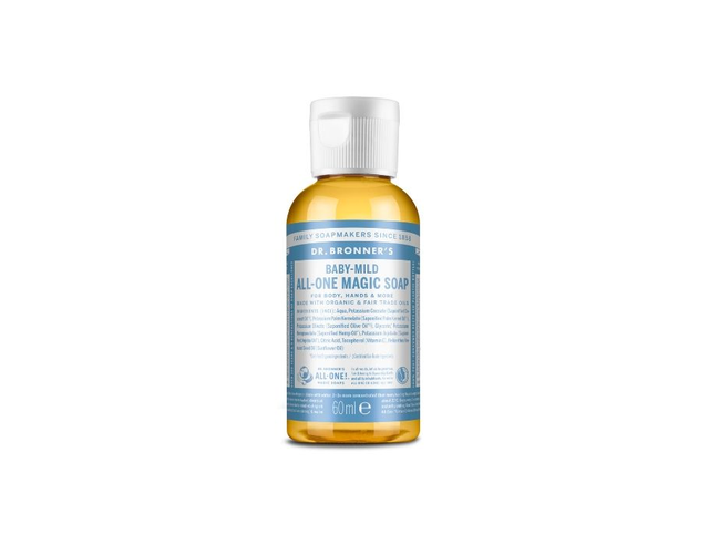 [Dr. Bronner's] Vloeibare Zeep - Pure Castile - Baby - Parfumvrij - 60 ml