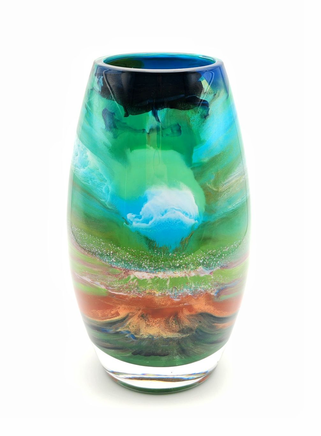 Medium Oval Harris Machair Glass Vessel