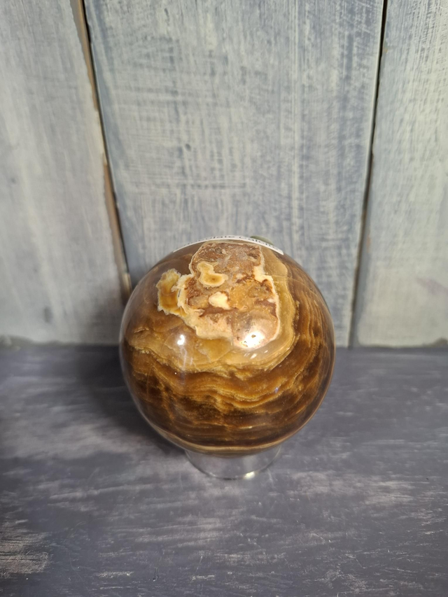 Chocolate Calcite Sphere 