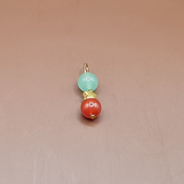 Pendentif Aventurine verte - cornaline