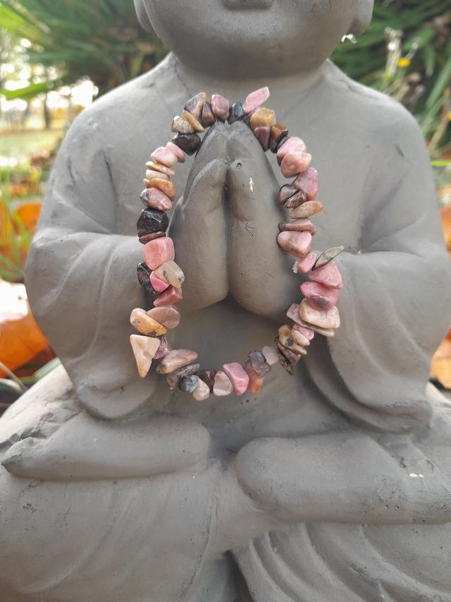 Bracelet baroque Rhodonite de Madagascar