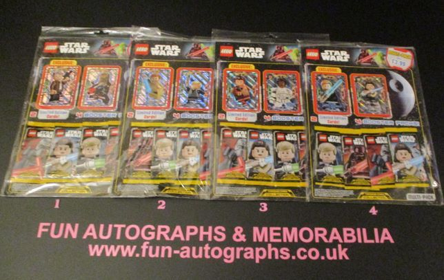 Lego Star Wars Original Trading Cards On Display Contains 2 Limited Edition Cards &amp; 4 Booster Packs