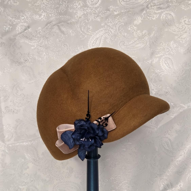 Casquette boule en feutre de laine