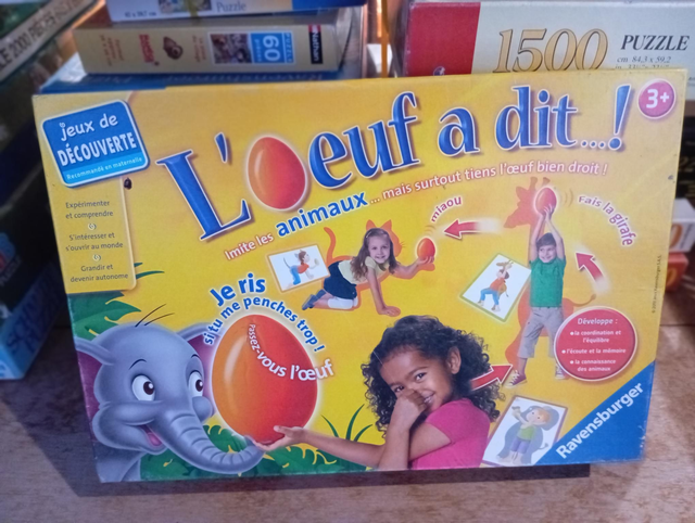 Jeu de société L'oeuf a dit imite les animaux 