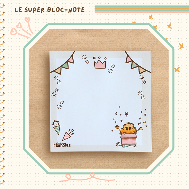 Bloc note illustré Momote Surprise