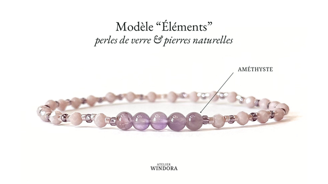 Bracelet | Améthyste - Collection 2 | Lot de 3