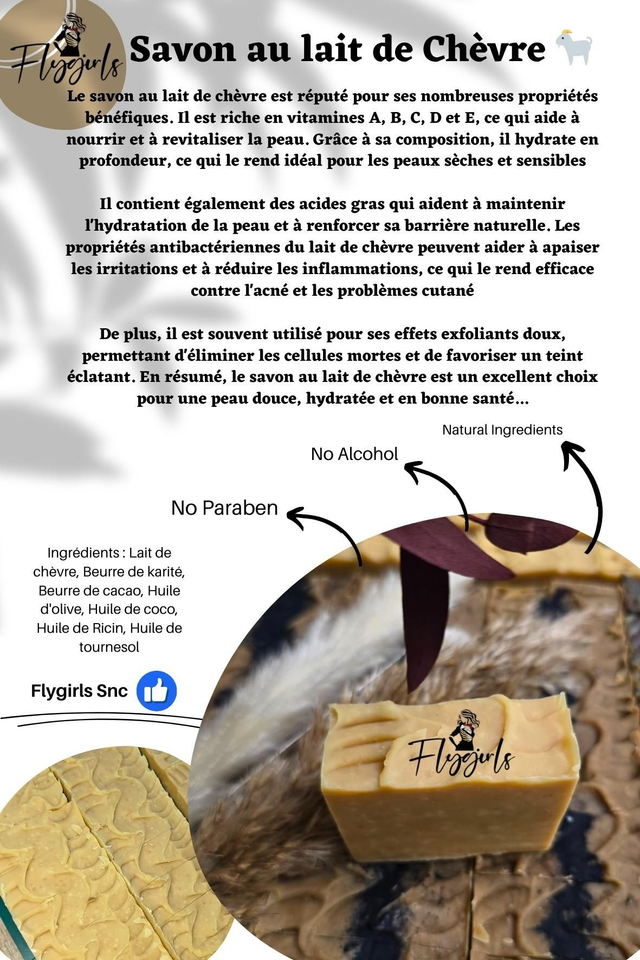 Savon au lait de chèvre 100 g