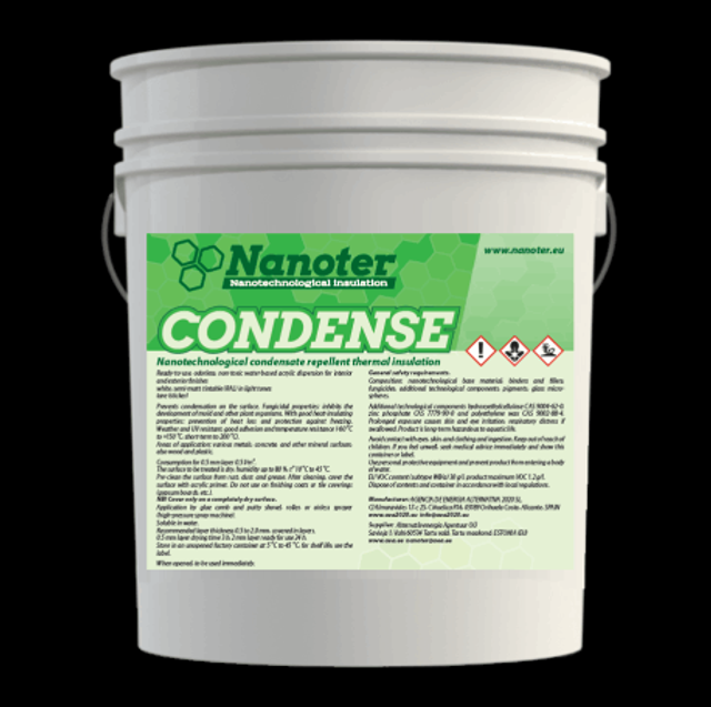 Pintura de aislamiento térmico NANOTER CONDENCE thermal insulation paint / 10L