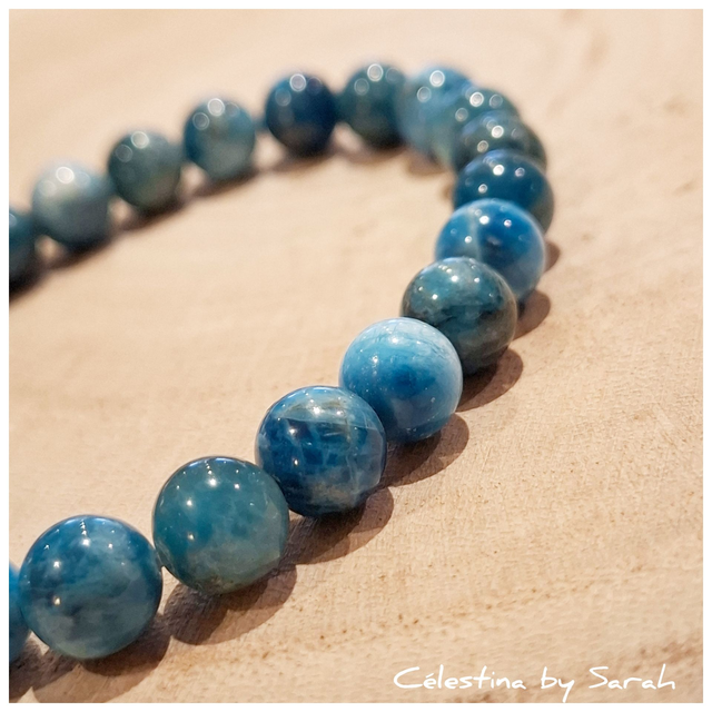 Bracelet Apatite bleue Taille Homme