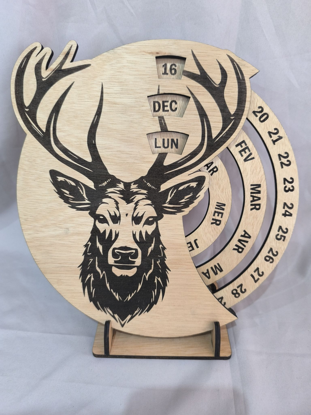 Calendrier perpétuel &quot;cerf&quot;
