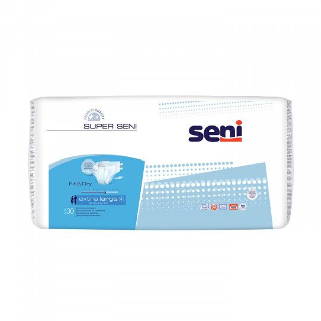 Seni Super Classic – Carton 4 x 30 protections (usage adulte renforcé)