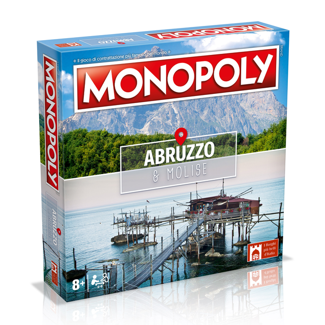 MONOPOLY , EDIZIONE ABRUZZO , I BORGHI PIU BELLI 