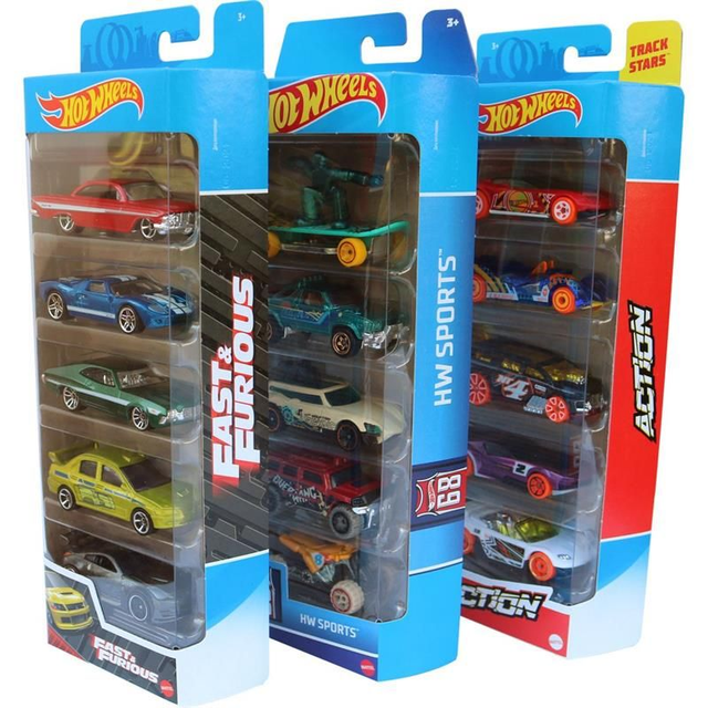 Hot Wheels Die-Cast Pack com 05 Carrinhos (Sortido) - Mattel