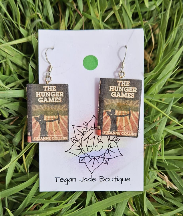 Book Cover Earrings 