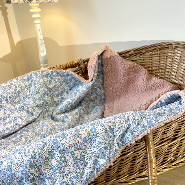 Couverture en coton & Sherpa