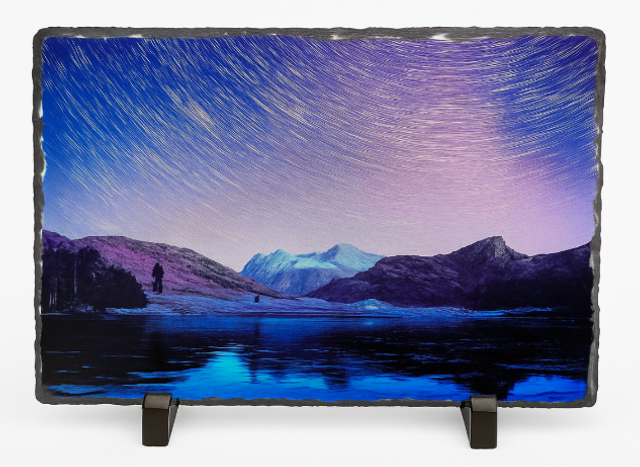 Blea Tarn with Star Trail Night Sky