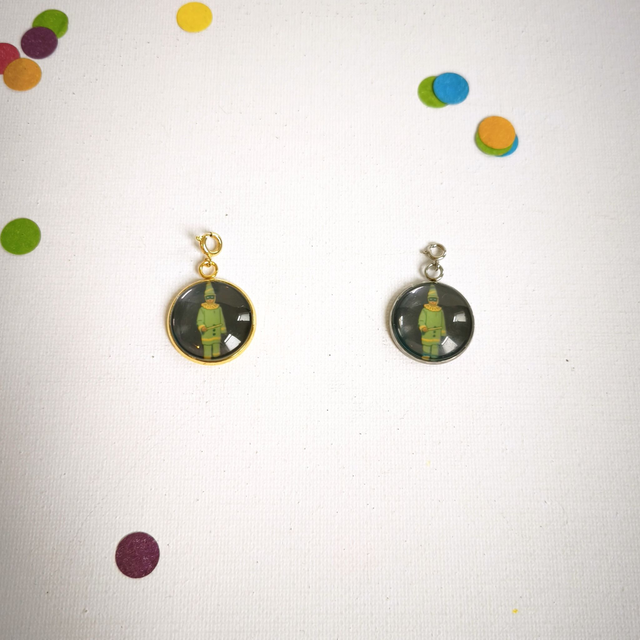 Charm’s Carnaval – Acier inox et verre –  interchangeable – Bijou personnalisable  