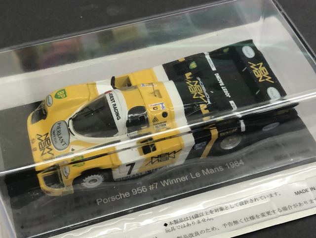 Porsche 956 winner Le Mans 1984 Ludwig Pecarolo Spark 1:43 Blister Verpackung