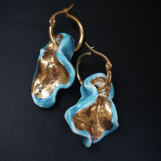 Earrings BLUE&amp;GOLD