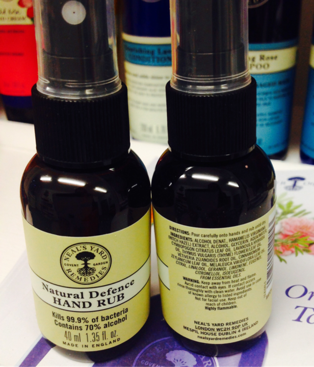	Natural Defence Hand Rub 40ml With Spray