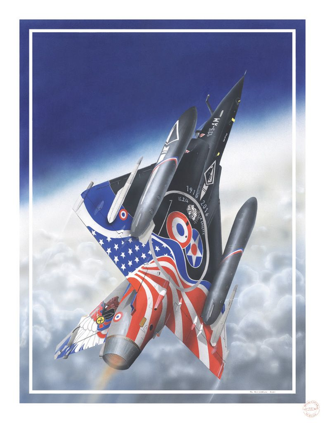 Tirage Papier TN15 "Dassault Mirage 2000 Lafayette"