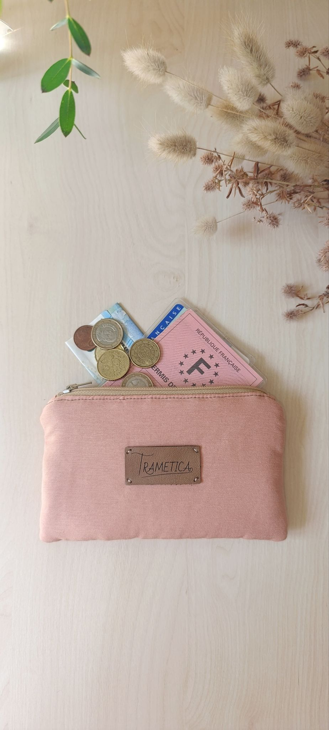 Porte-monnaie Mira - version Rose saumon