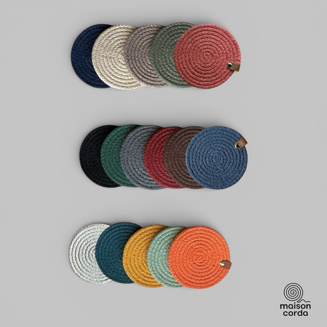 Dessous de verre uni à l'unité