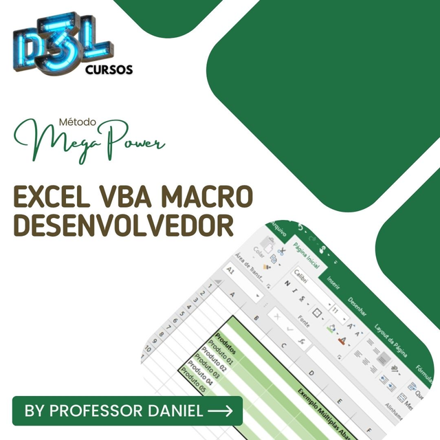 CURSO EAD EXCEL VBA MACRO DESENVOLVEDOR