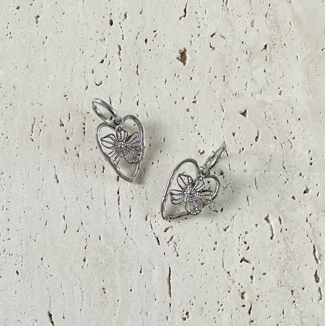 Oorbellen bloemetje/hartje