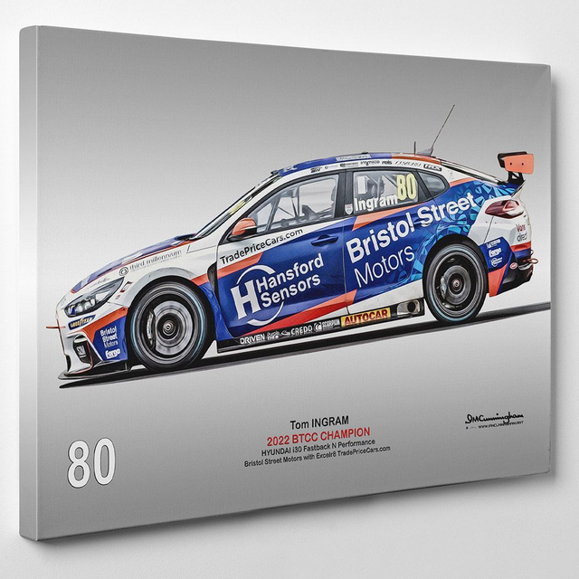 C230101 Hyundai i30N BTCC22 Tom Ingram #80 Champion CAP