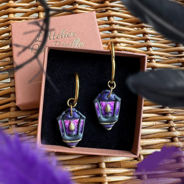 Lanternes des sorcières Noire et violet