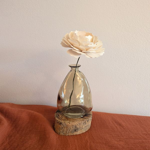 Soliflore verre teinté