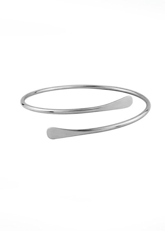Bracelet de bras mariage spirale argent