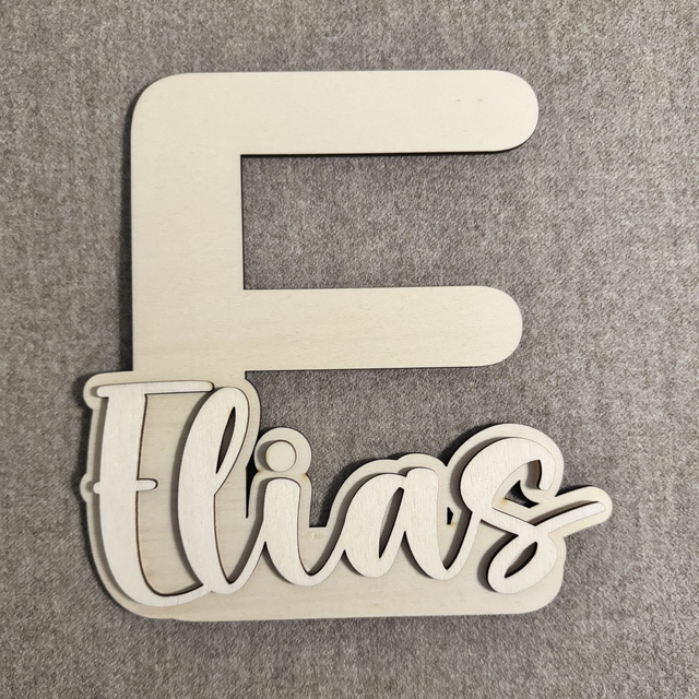 ELIAS • 3D Holz-Schild