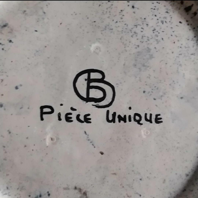 Exceptionnelle céramique d'art,signée Bernard Buffat