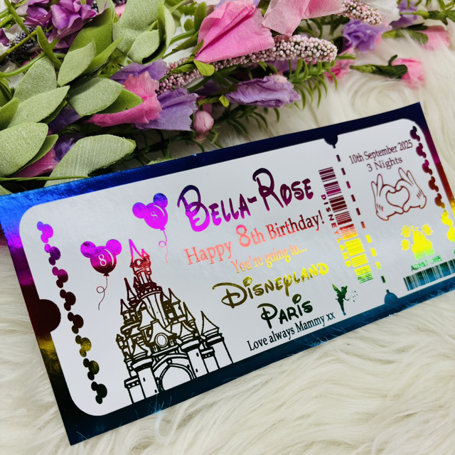 Surprise Disneyland birthday ticket 