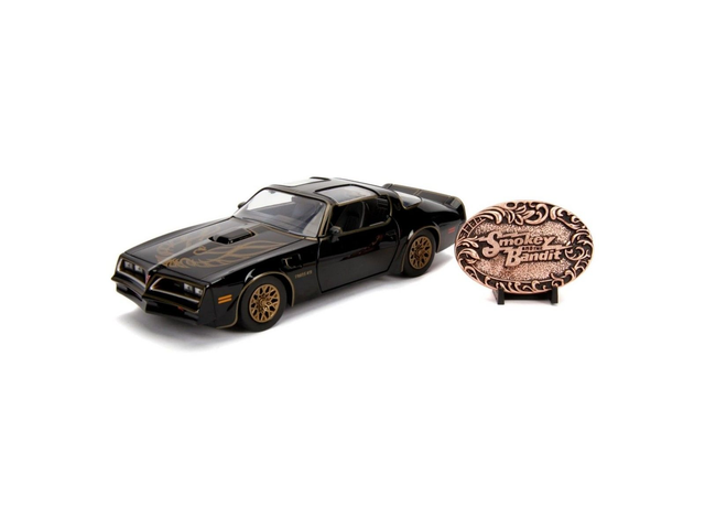 PONTIAC FIREBIRD SMOKEY &amp;  BANDIT BLACK HOLLYWOOD RIDES  1977 Jada 30998 1/24