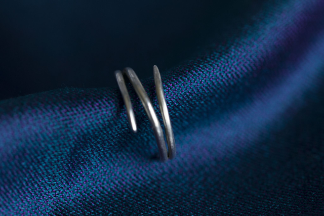 Silver Spikey Ear Cuff