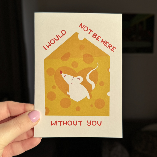 Kartka okolicznościowa - I would not be here without you