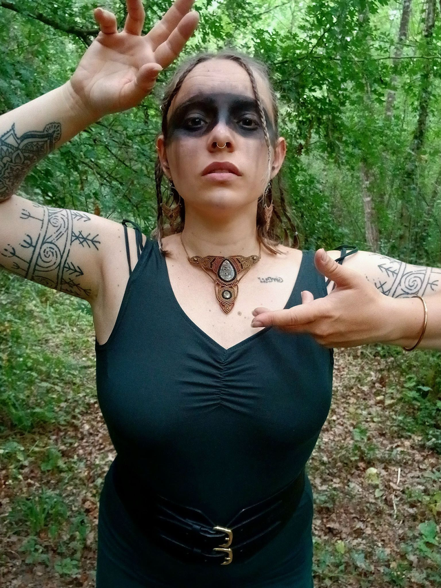 Esprit du Chasseur – Jaspe léopard &amp; Pyrite