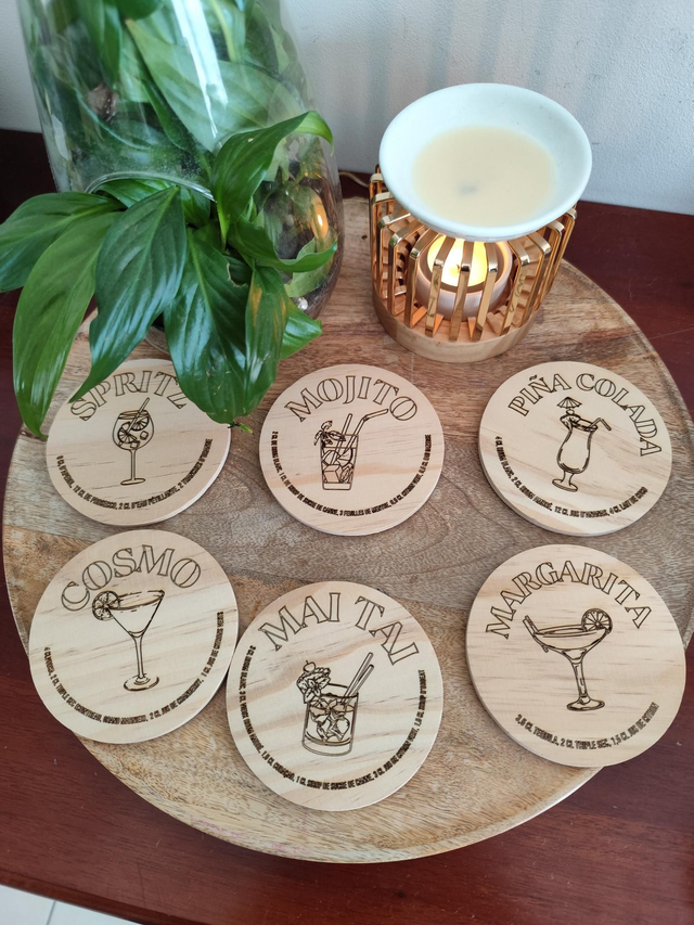 Lot 6 dessous de verre