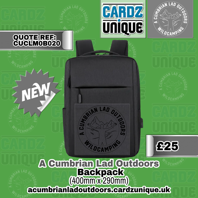 A Cumbrian Lad Outdoors (Backpack)