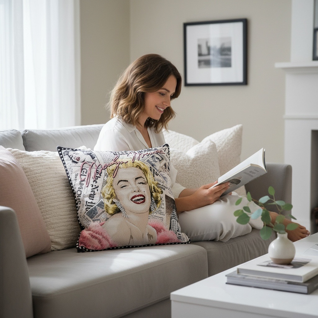 Coussin Marilyn Monroe 45x45