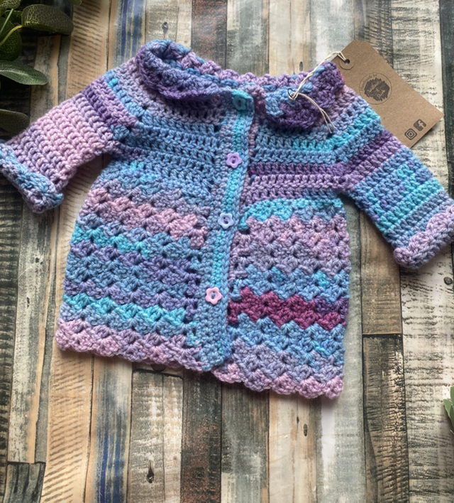 Crochet Cardigan 0-3m