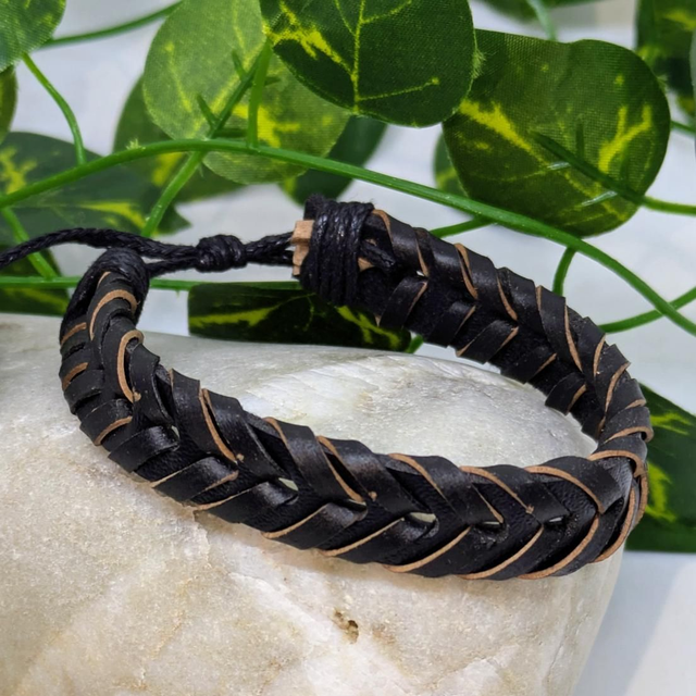 Bracelet &quot;Sun&quot; cuir BC-019