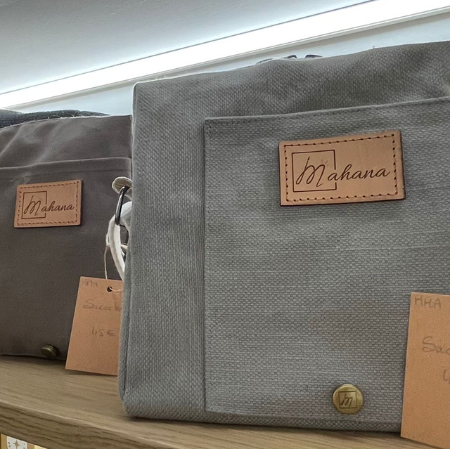 Sacoche homme gris vert